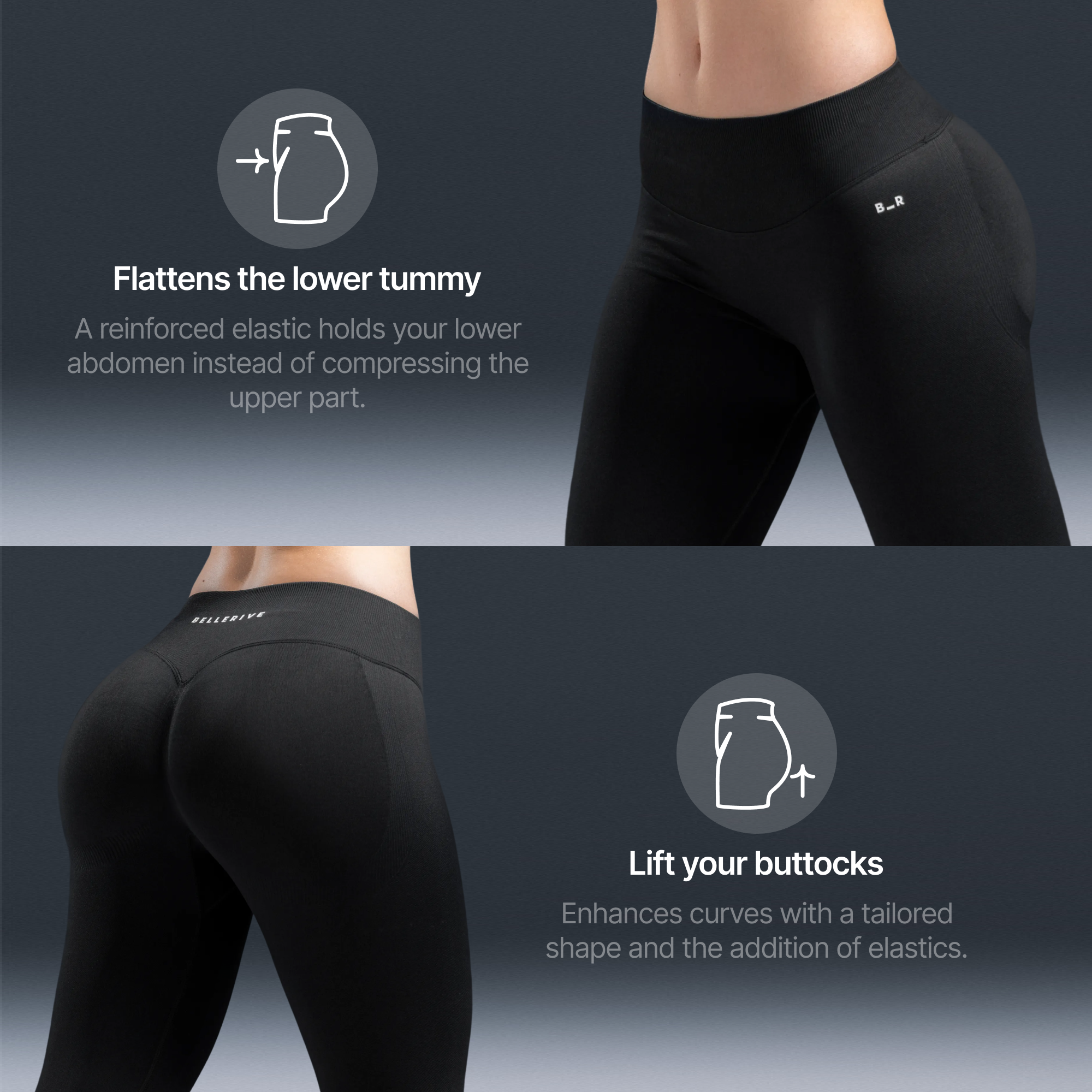 Sculpt Leggings – Charcoal