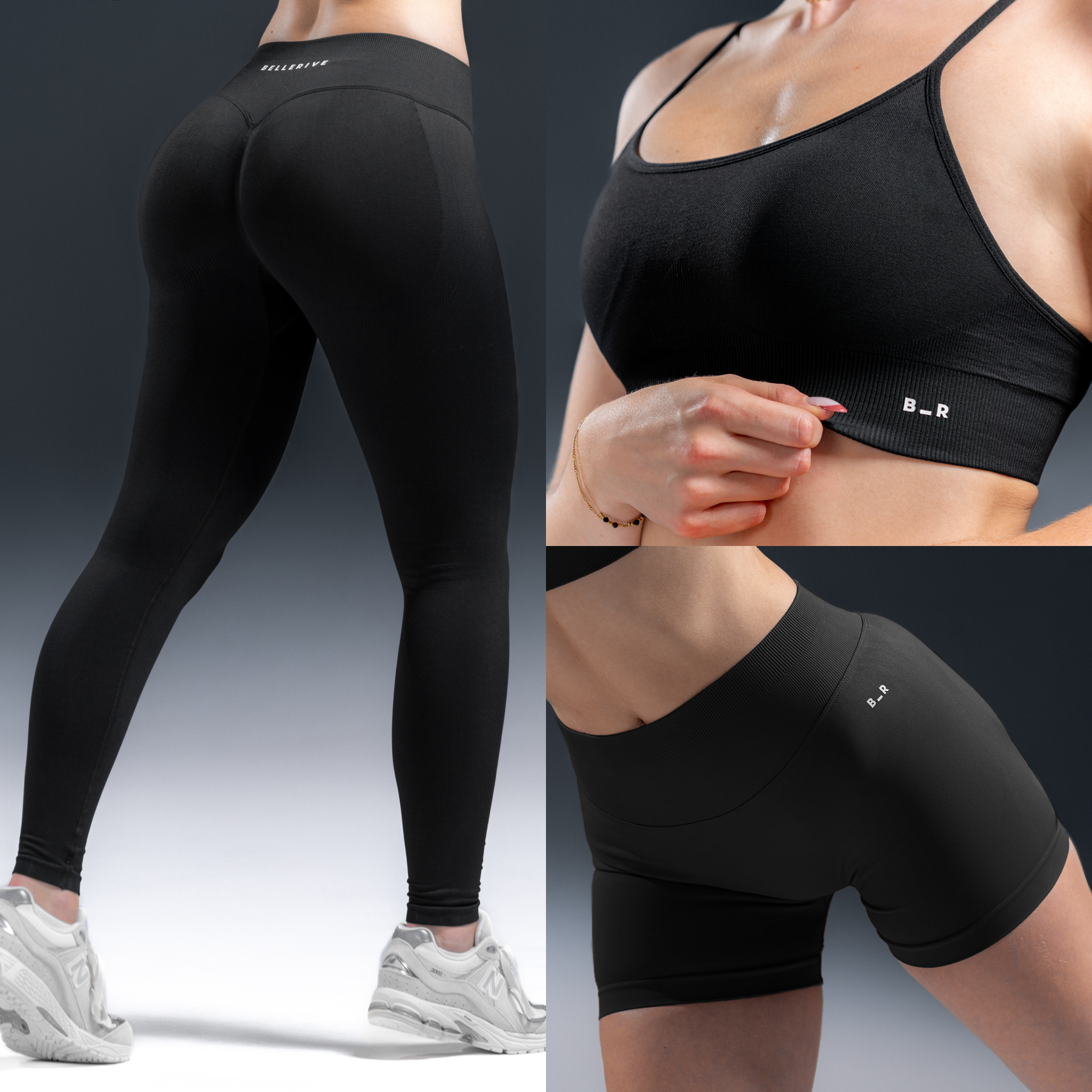 Flat belly set - Charcoal