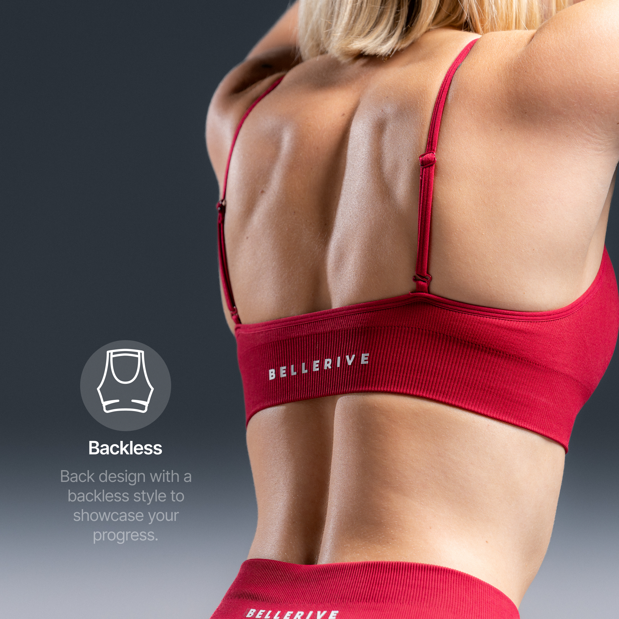 Sports Bra – cherry