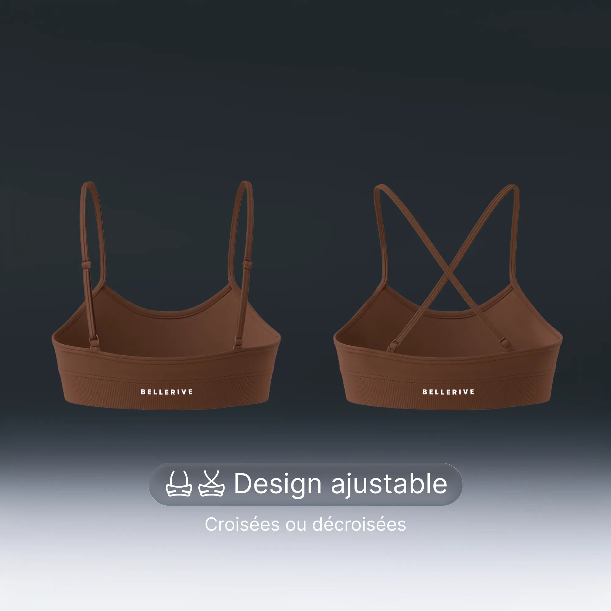 V2 Sports Bra – Cocoa
