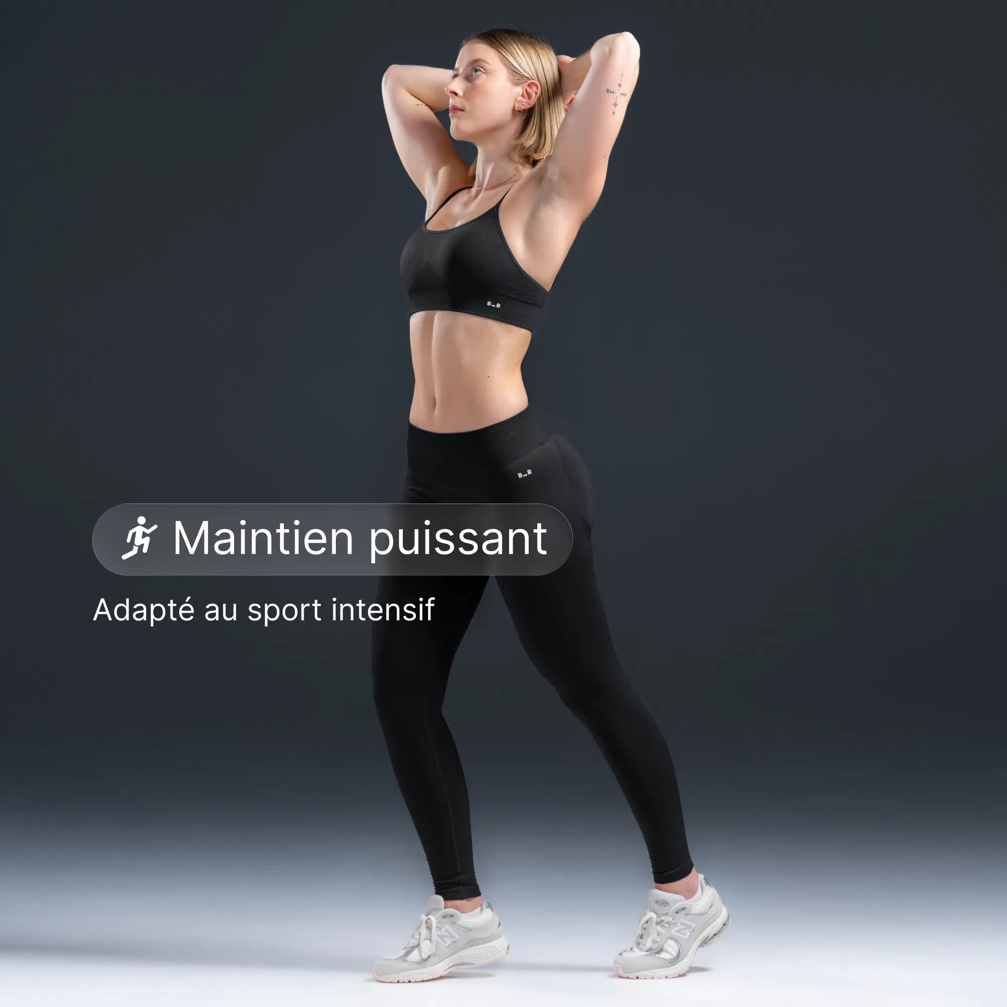 V2 Sports Bra – Charcoal