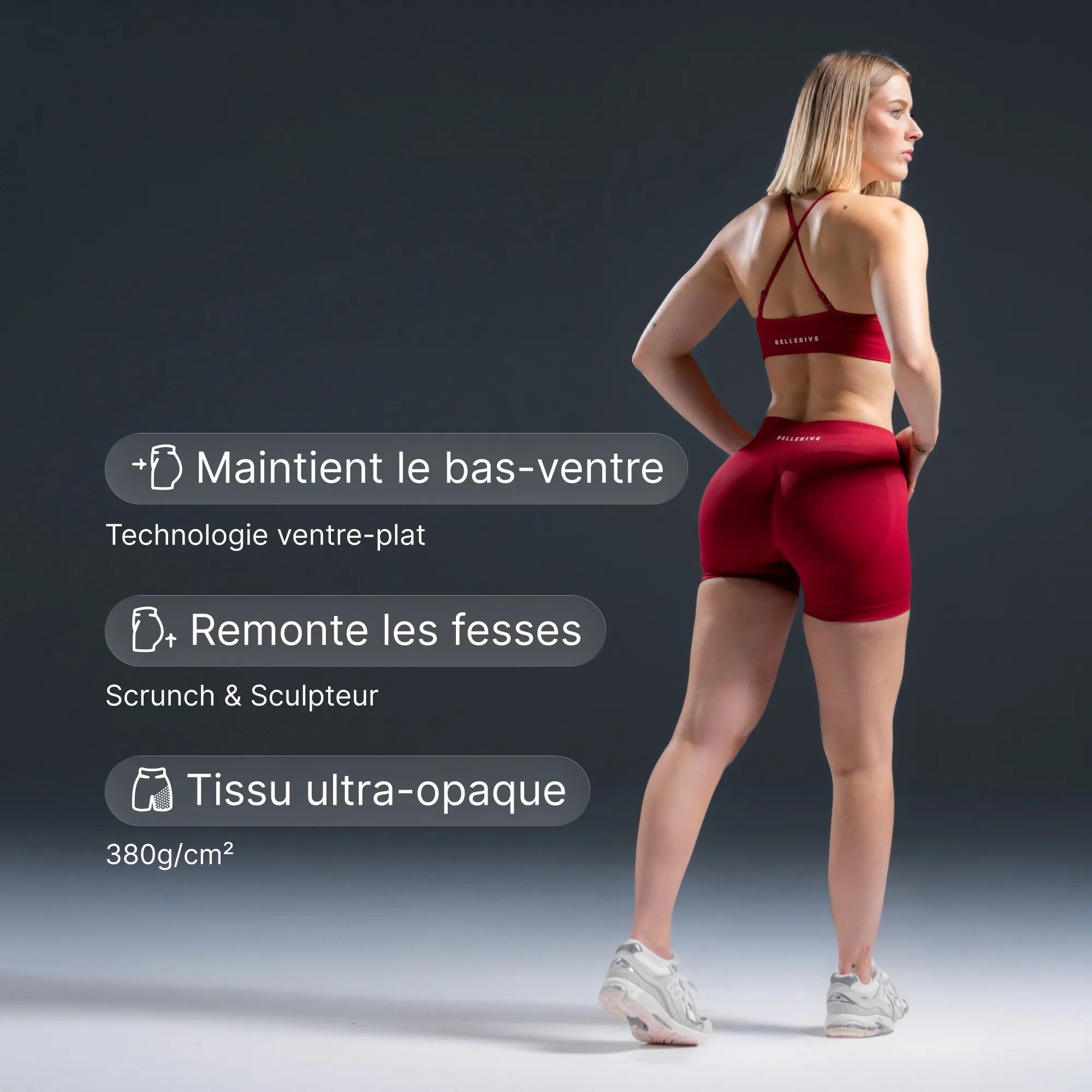 V2 Sculpt Shorts – Cherry