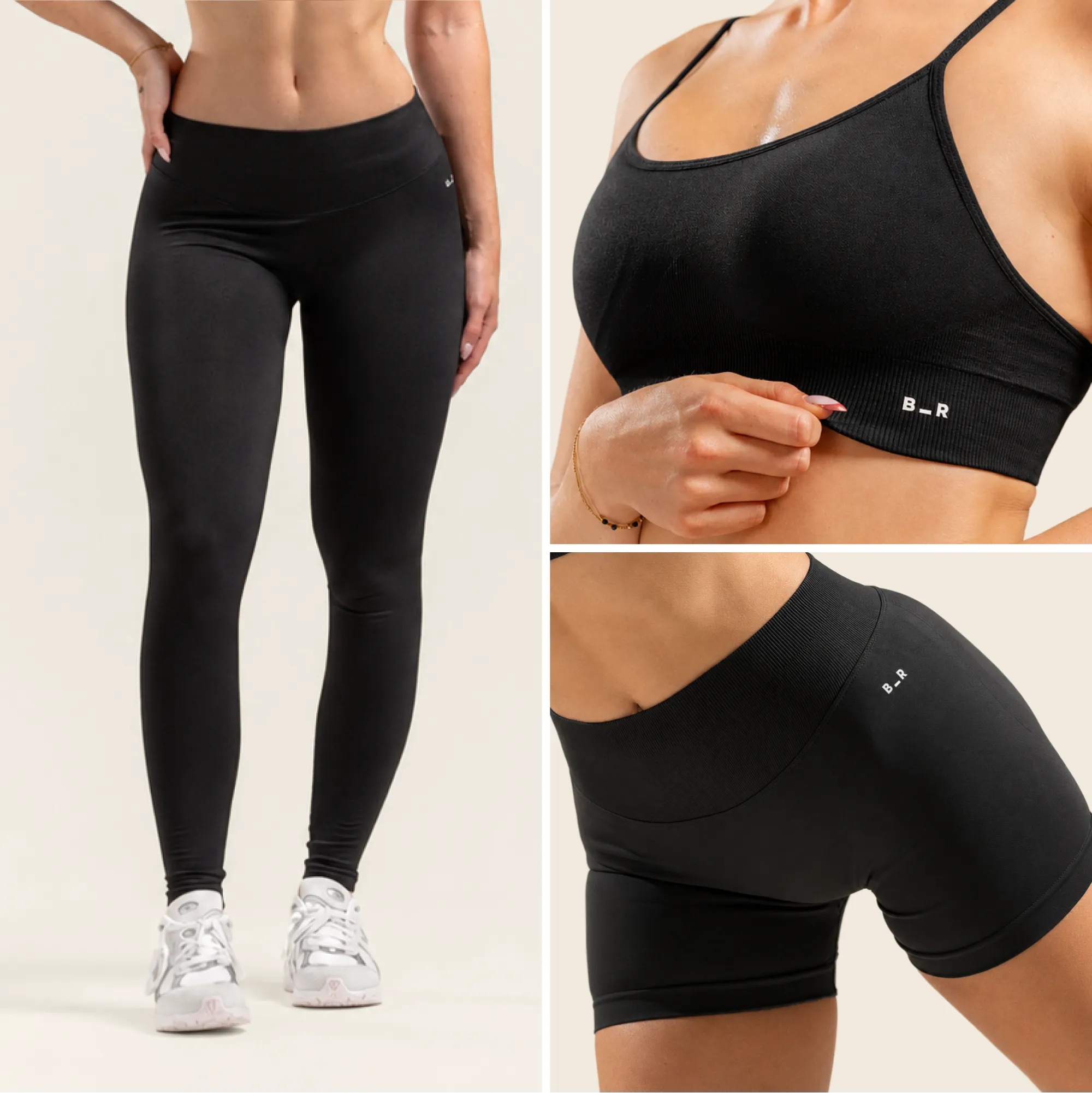 Flat belly set - Charcoal