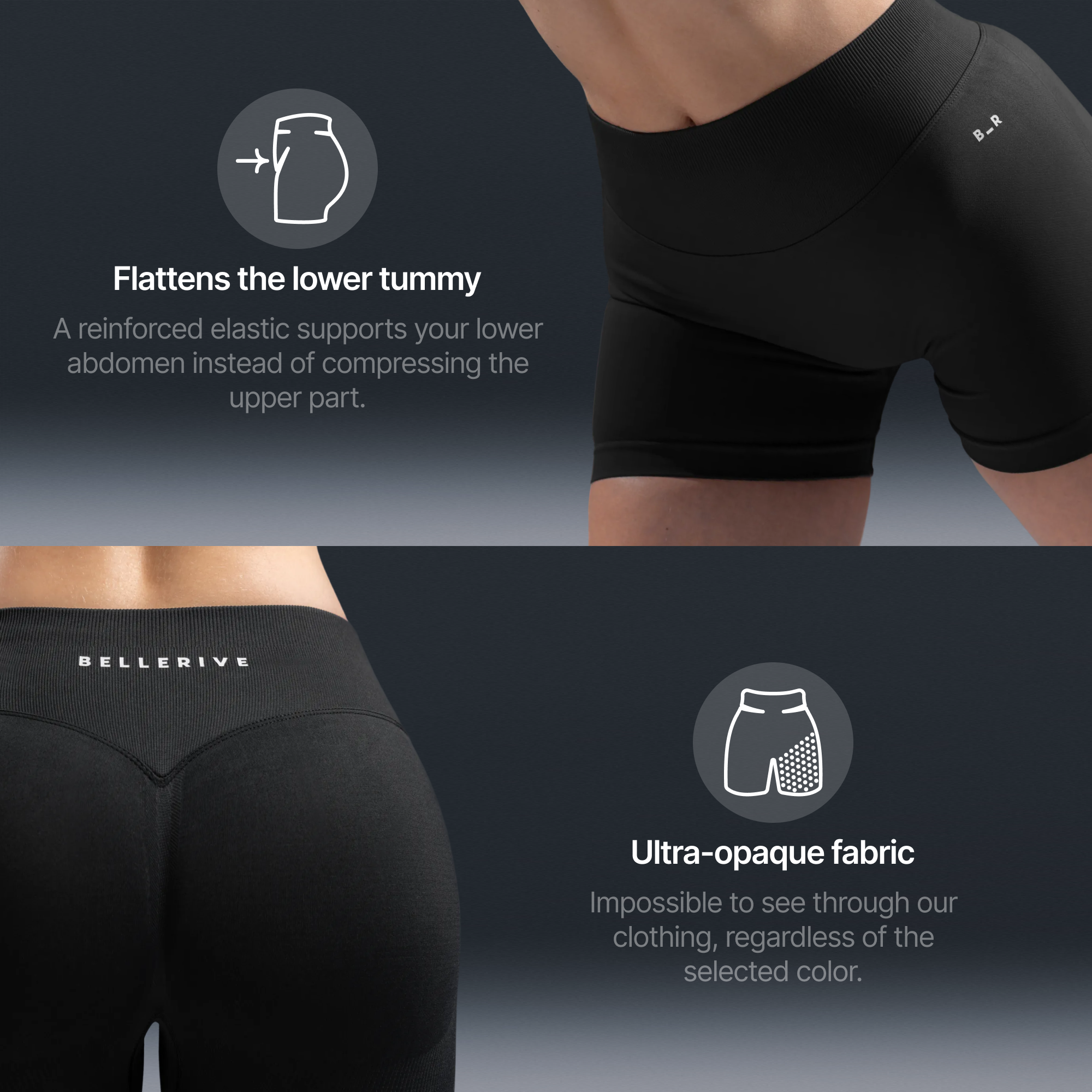 Sculpt Shorts – Charcoal