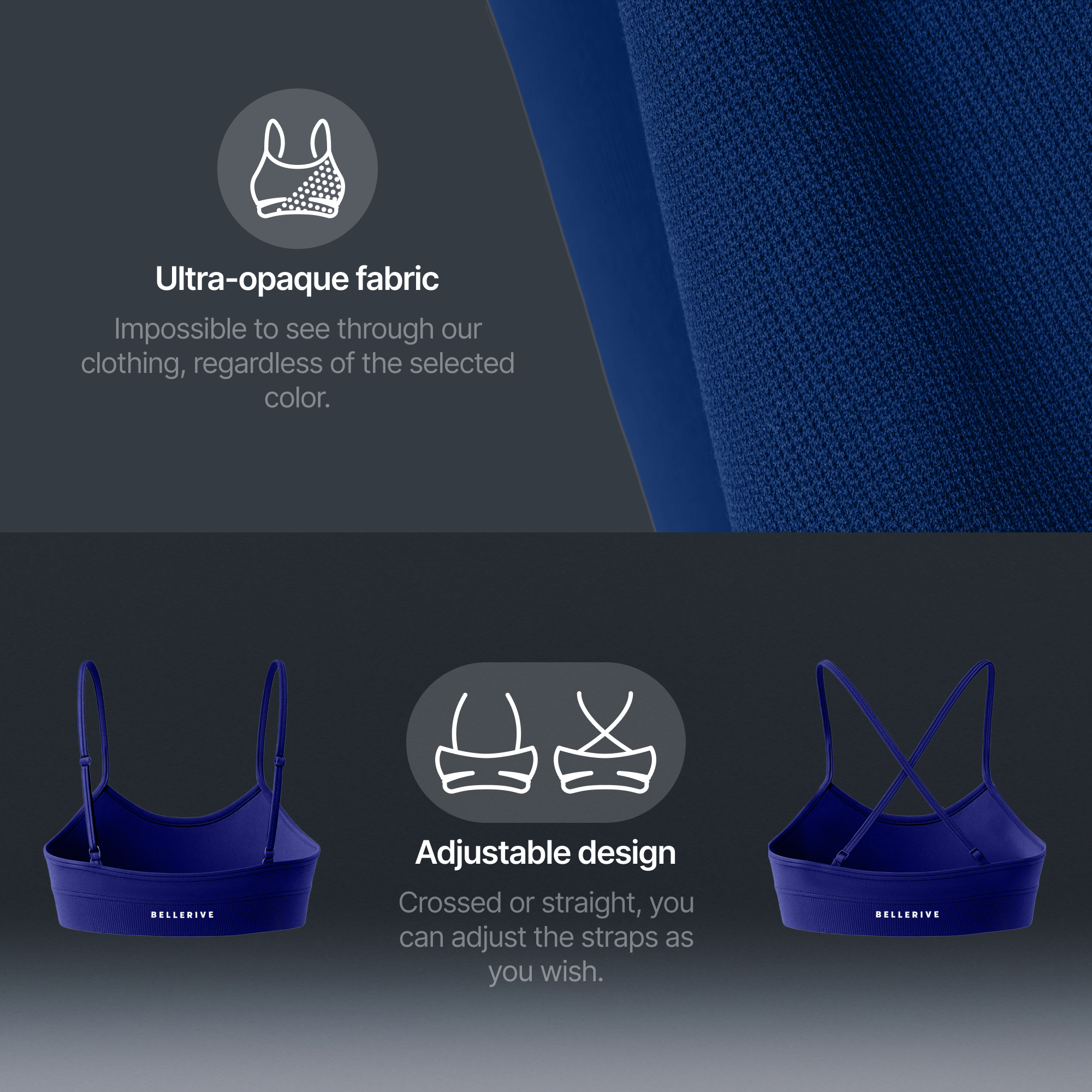 Sports Bra – Blueberry