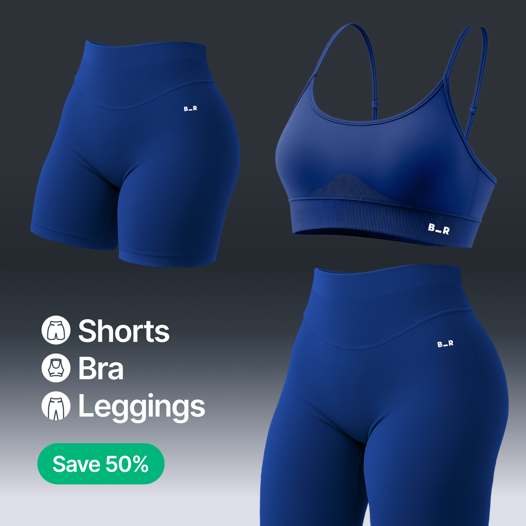 Flat belly set - Blueberry