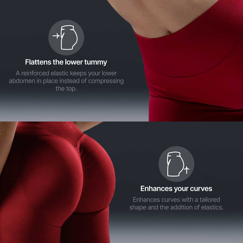 Sculpt Leggings - Cherry