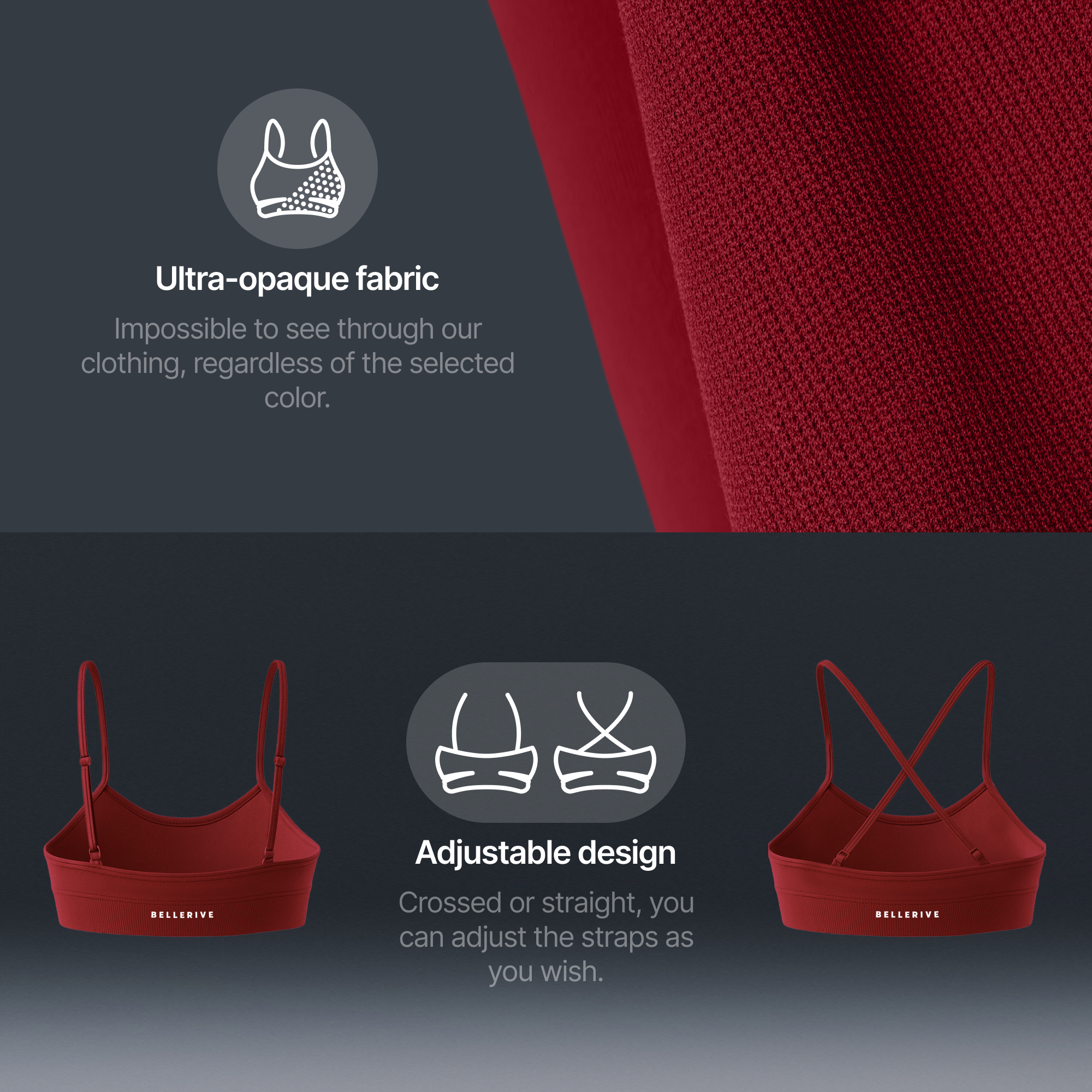 Sports Bra – cherry