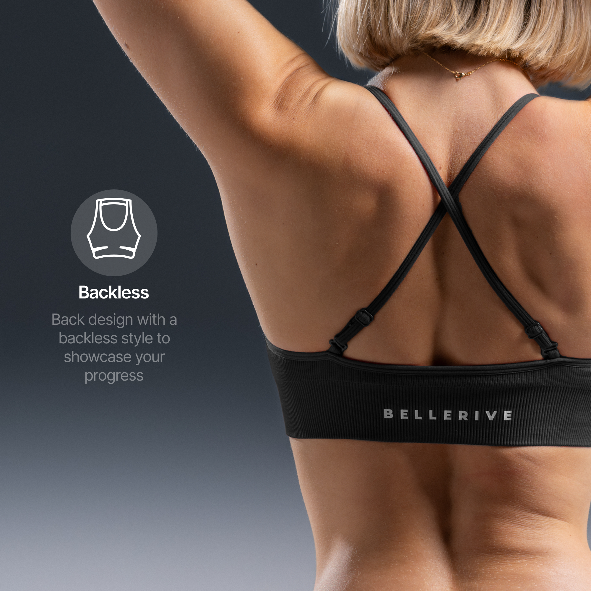 Sports Bra – Charcoal