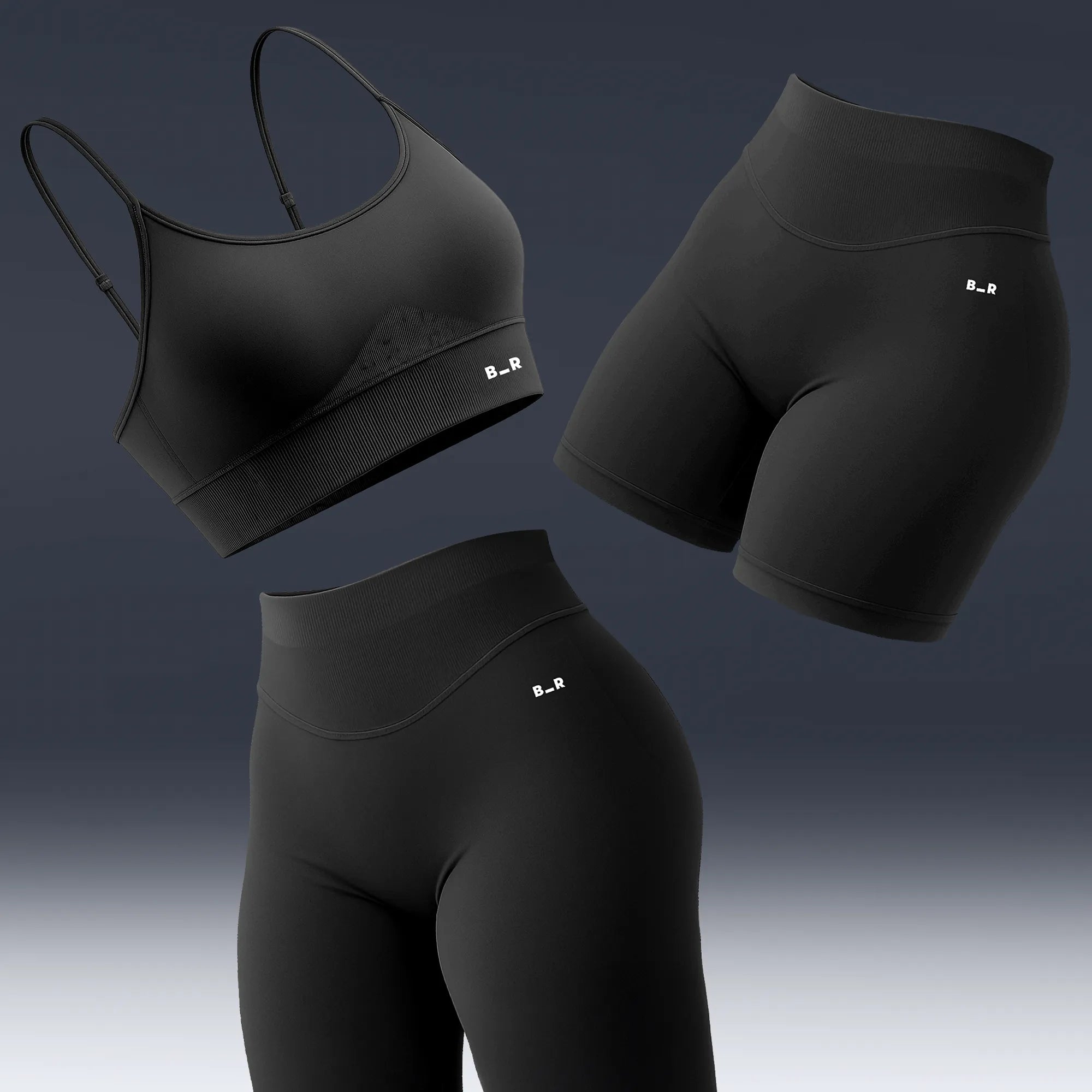 Flat-Belly Set V2 – Charcoal