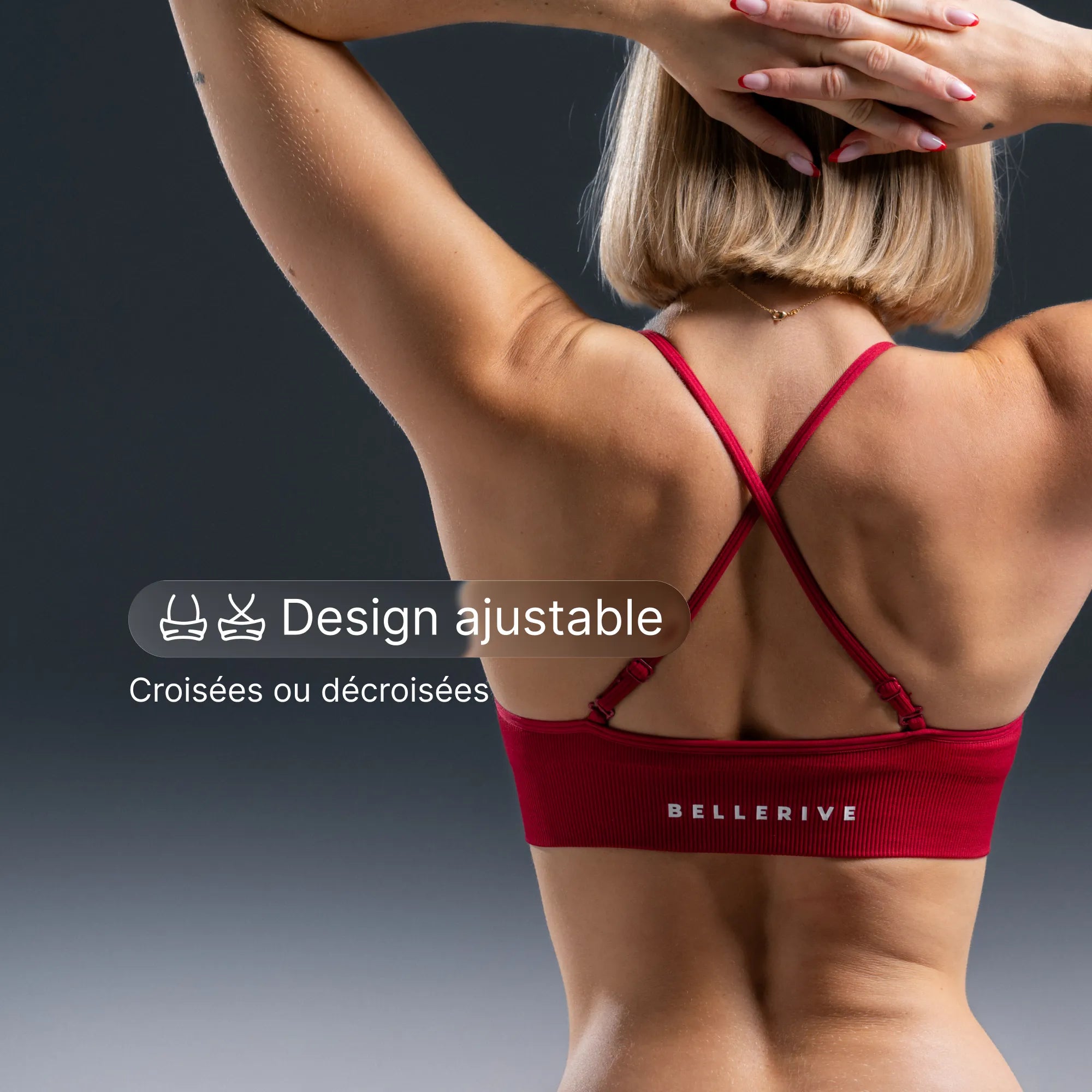 V2 Sports Bra – cherry