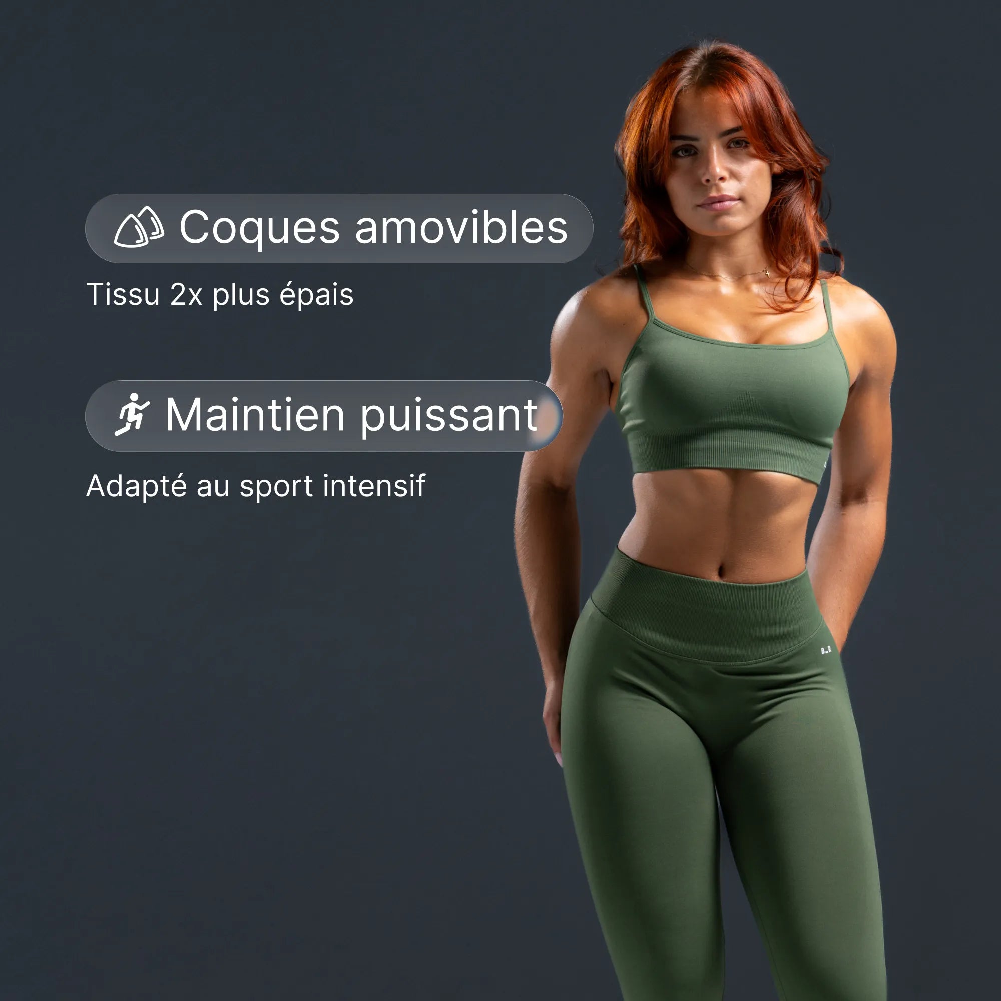 V2 Sports Bra – Matcha